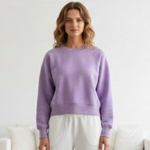 Vince Purple Lilac 100% Cotton Crew Sweatshirt Medium